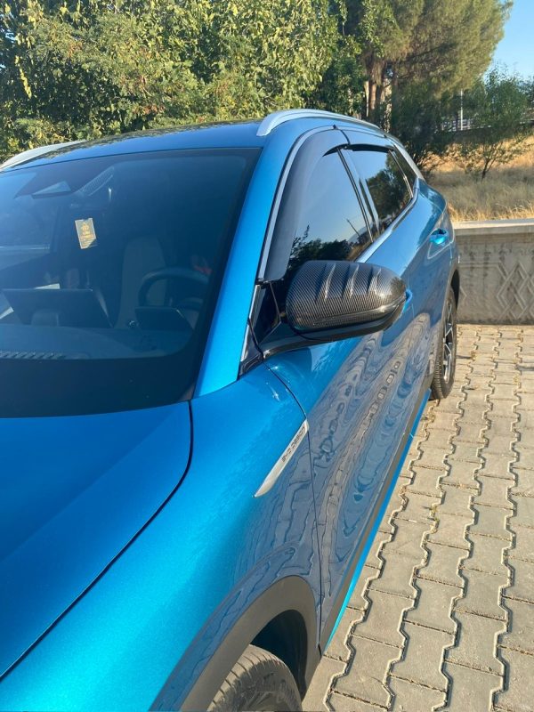 BYD ATTO3 Karbon Fiber Görünümlü Ayna Kapağı - Görsel 4