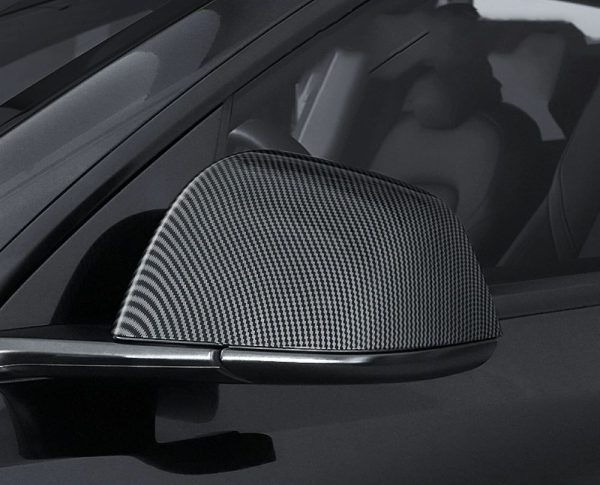 TESLA Model Y Karbon Fiber Görünümlü Ayna Kapağı