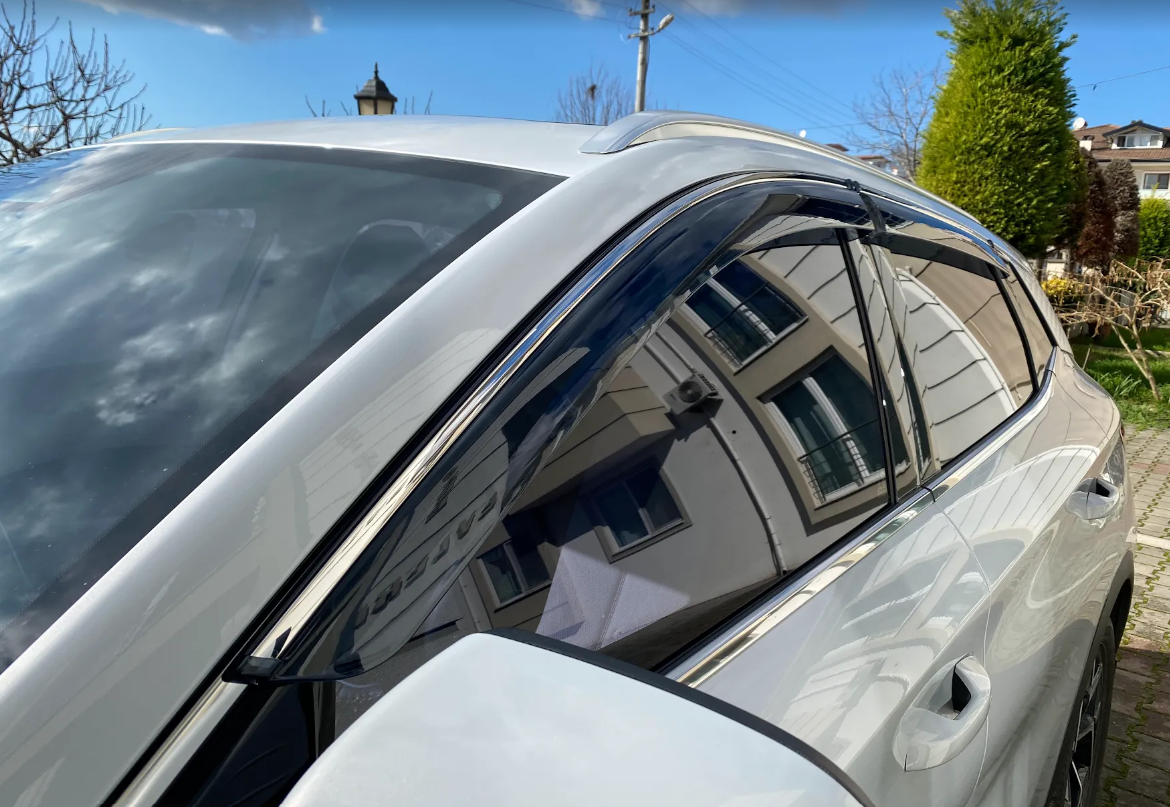 BYD Atto 3 Cam Rüzgarlık Seti (Siyah Renk) Premium Malzeme , %100 Uyum - Sessiz Sürüş