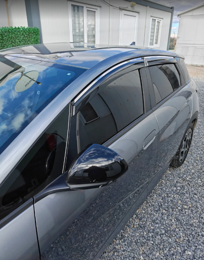BYD Atto 3 Cam Rüzgarlık Seti (Siyah Renk) Premium Malzeme , %100 Uyum - Sessiz Sürüş - Görsel 2