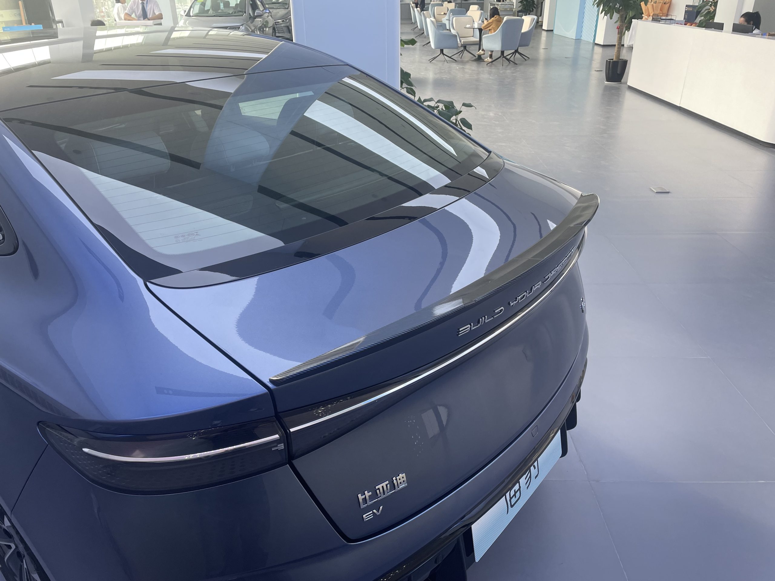 BYD Seal Karbon Fiber Desenli Bagaj Üstü Spoiler - Sportif Görünüm - Yüksek Kalite - Görsel 8