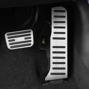 BYD Seal Uyumlu Fırçalanmış Alüminyum & Kauçuk Pedal Takımı (2'li Set)