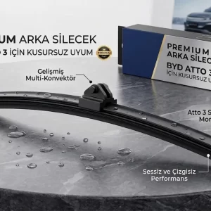 BYD Atto 3 Arka Silecek - Muson Pro Serisi - Sessiz Tasarım - Uzun Ömür - Orjinal Geçme Sistem - SB11ARG